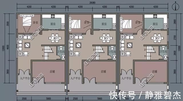 露台|农村建房位置好, 建个带商铺的户型把钱赚, 10套户型分享