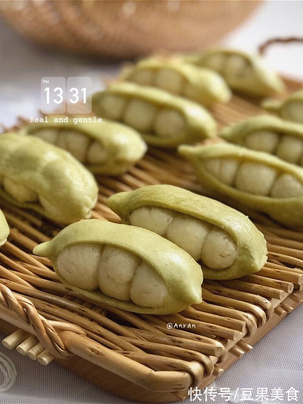我能说|勾起宝宝食欲超可爱的豌豆荚馒头好吃又好看