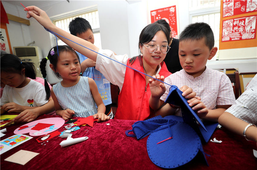 文化站|安徽全椒：暑期开心学非遗