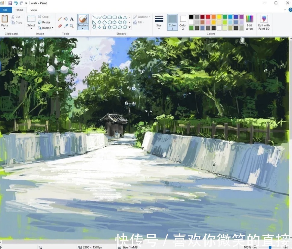 作品#不受绘画工具束缚的神人,画出一幅幅让人目瞪口呆的作品!