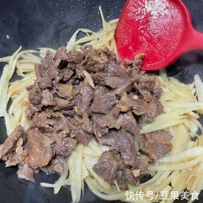 牛肉|这道嫩姜炒牛肉，看一遍就会