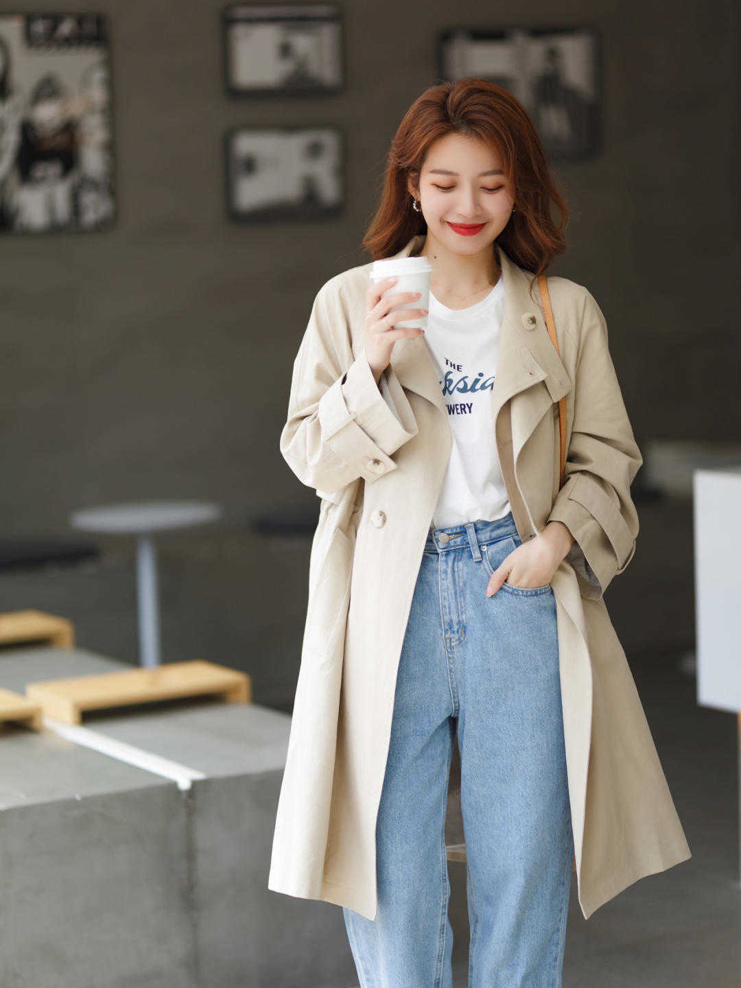 风衣|适合普通人通勤穿搭,简约又高级,照样特别美