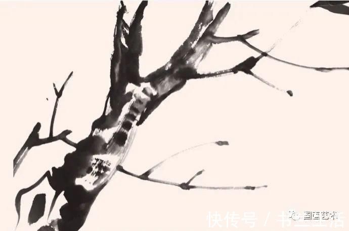 垂枝！图文教程：轻松学画写意木本花卉枝干