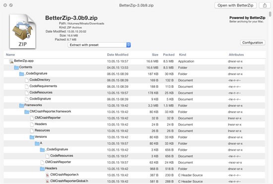 BetterZip v5.1.1b4 中文破解版