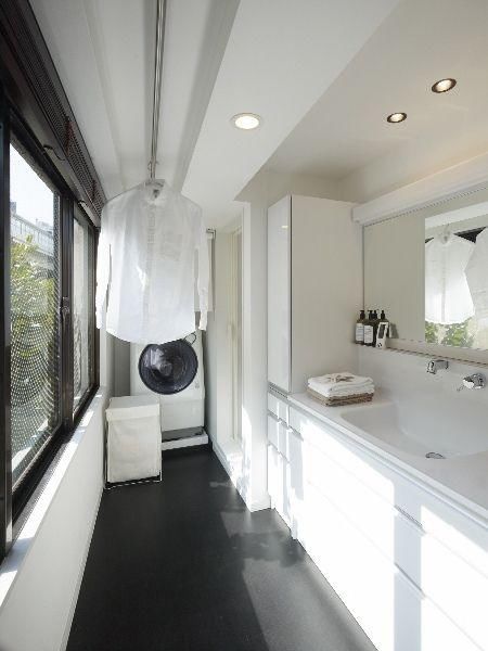 一地|日本家装中，最实用的地方当属是洗衣房，面积再小，也能一地多用