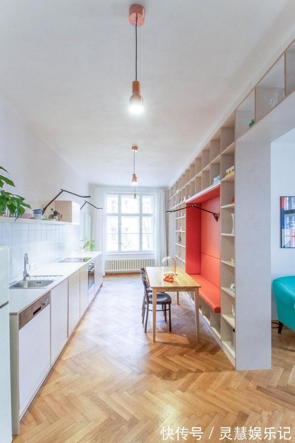 空间|这位90后小姐姐厉害了!到顶置物架做门洞设计,卧室用柜子当床