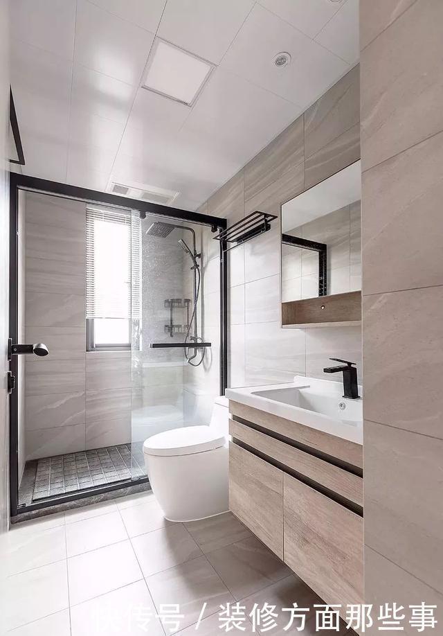 效果图|160㎡简约风格装修效果图,书房长虹玻璃折叠门