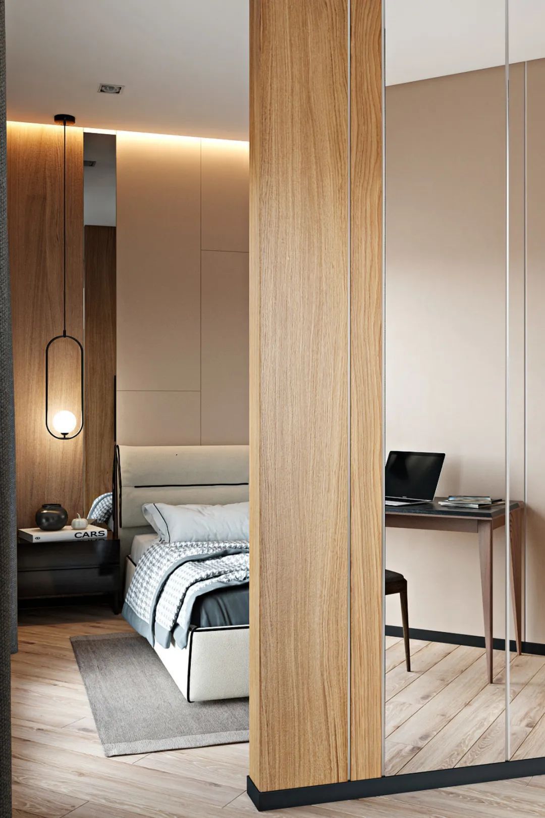 简约|100㎡现代简约,不规则的三房户型,开放式格局,自然而温馨