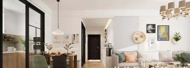 书房|110平三房户型,装修成现代北欧风还带一个大大的衣帽间!