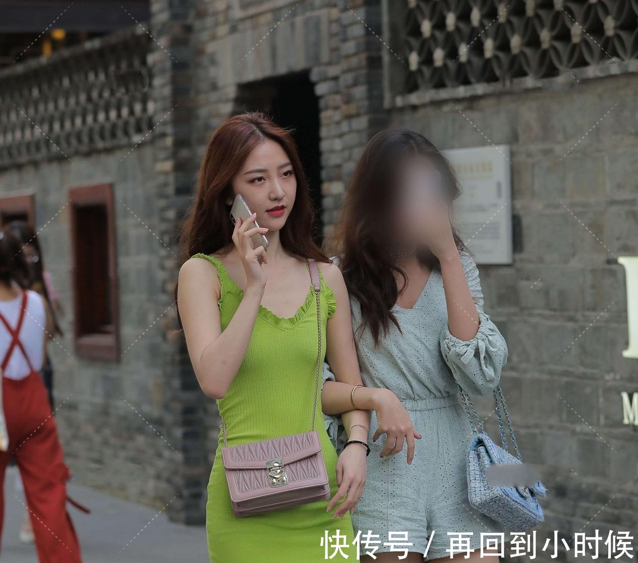 针织裙|荧光绿修身针织裙,花边装饰,更显青春感,减龄又时尚