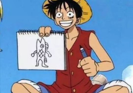 海贼王：路飞的画画功力有多强，看看这几幅作品就知道了