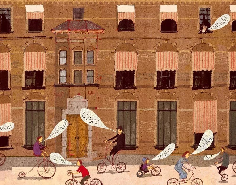 治愈插画$治愈插画:童年,像一个流丽繁复的梦