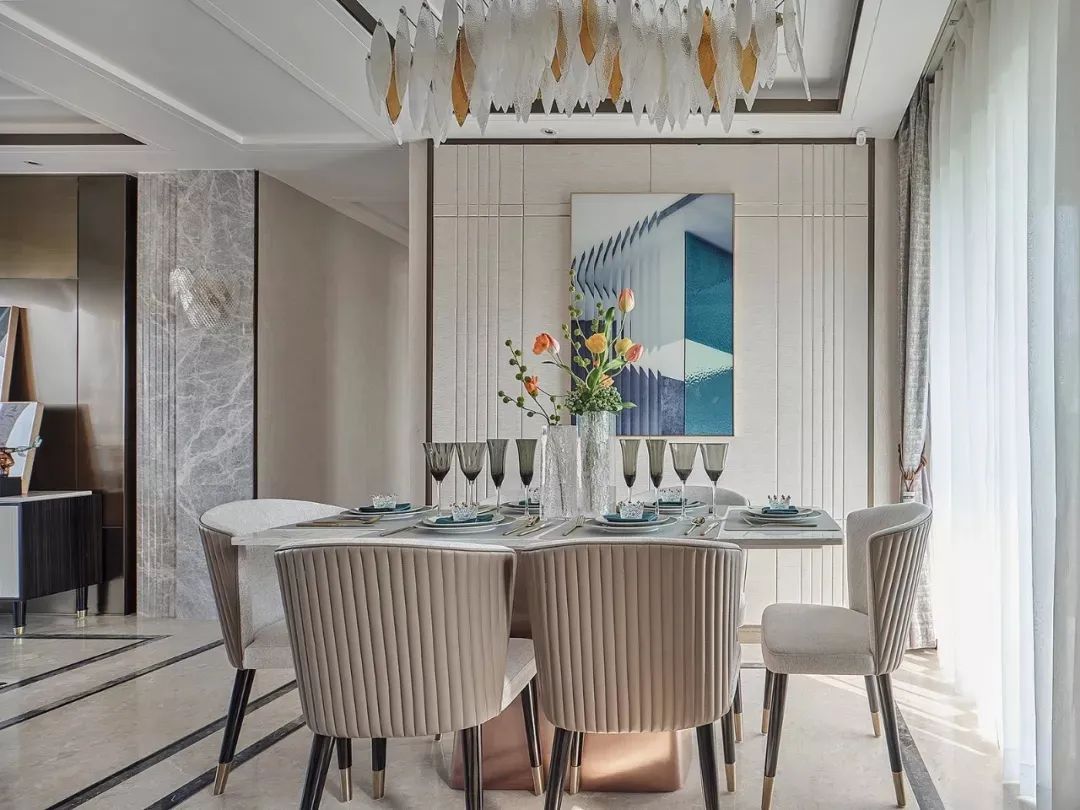 华丽|125㎡现代轻奢,羡慕有院子的房子,住起来太舒服了