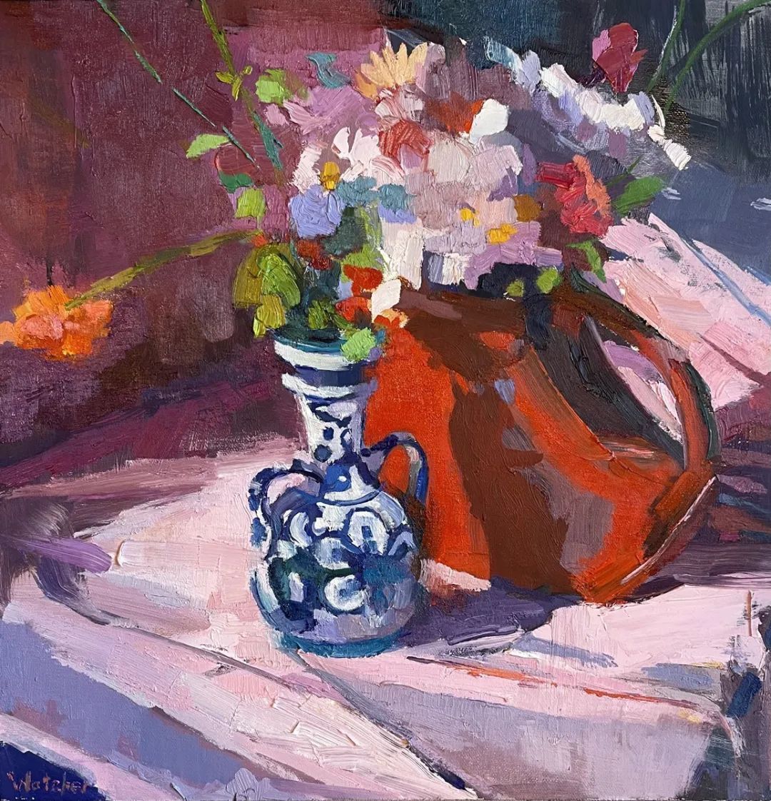 笔力独到，气势如虹，看看这二位的油画