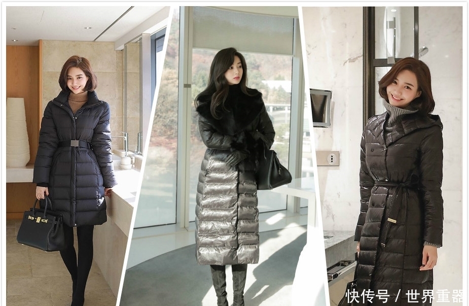 秋冬|黑色长款羽绒服,最时髦的秋冬穿搭,三分钟就能学会