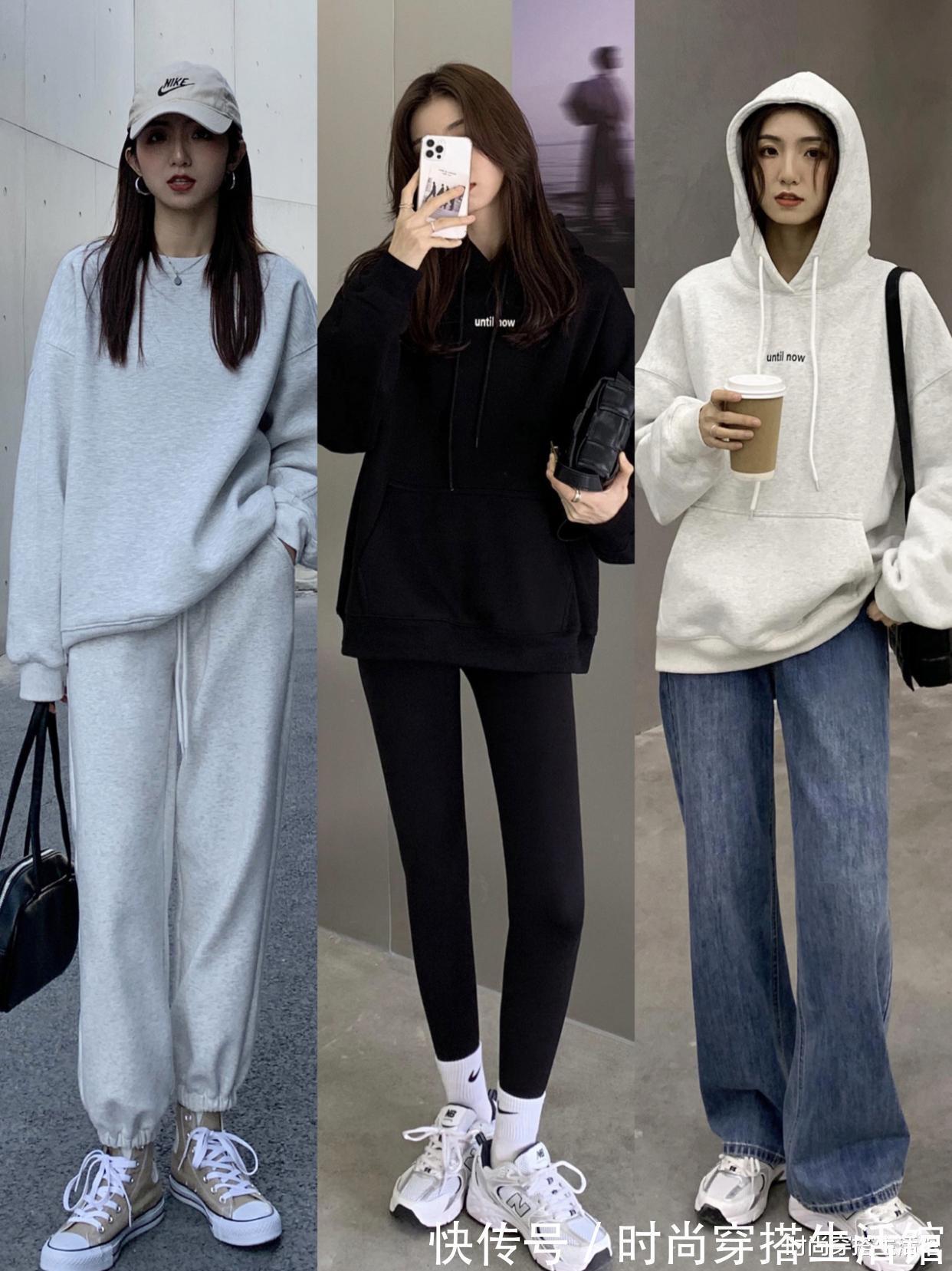 百搭 春回大地,卫衣怎么搭好看又显瘦?试试这样穿,可盐可甜又显气质