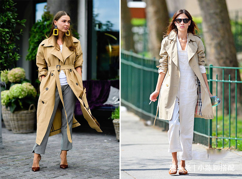 休闲风 穿对了风衣+阔腿裤有多美最简单的搭配思路，给你早秋搭配灵感