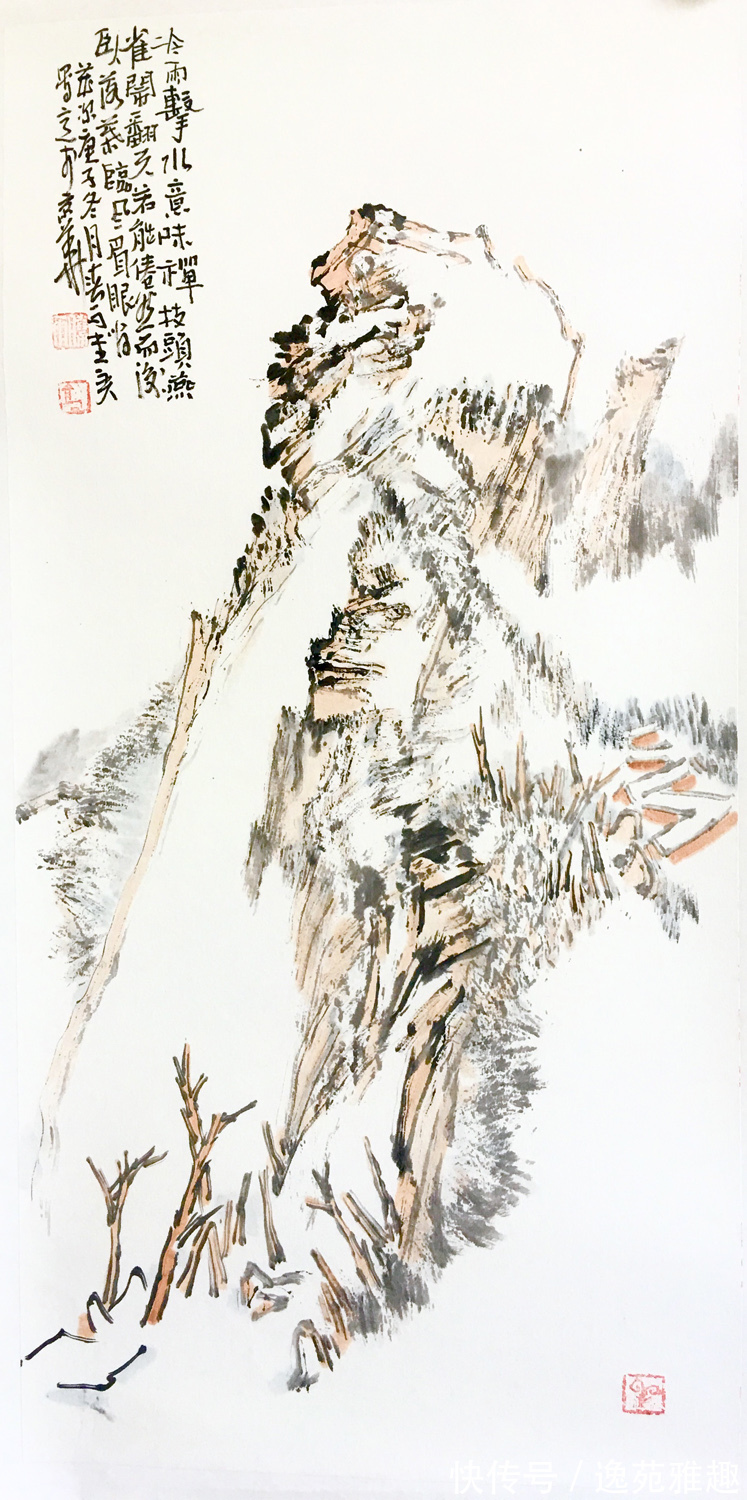 画家$「作品欣赏」水墨逸情，山水清逸，画家高胜雨作品欣赏