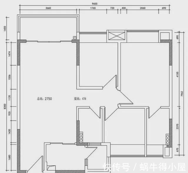 客厅|这个人装修太聪明,将次卧变成工作室,打通空间增强采光,超实用