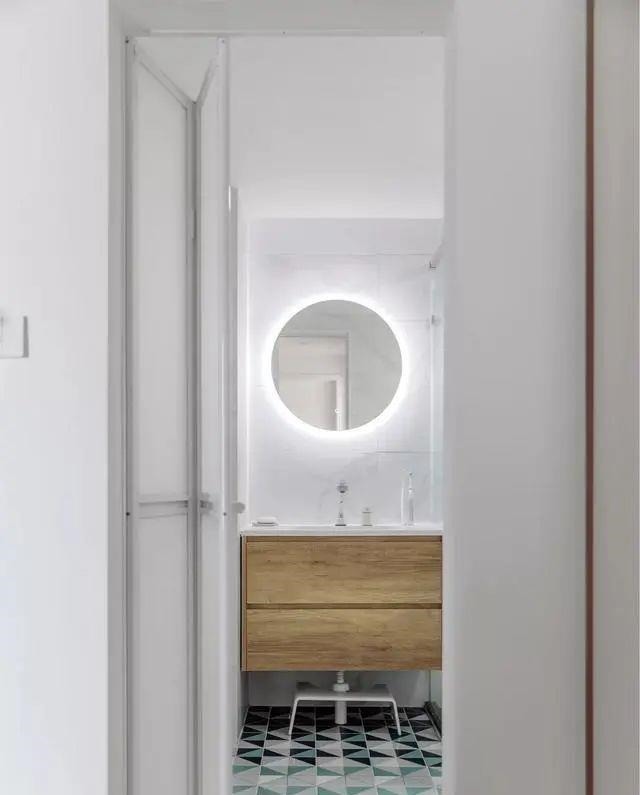 原木色|90平新房,过道、衣帽间太实用了,卫生间装折叠门,超明智!