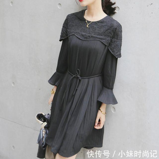 肉肉|春夏最美的事就是穿了清新连衣裙，四海八荒你最美