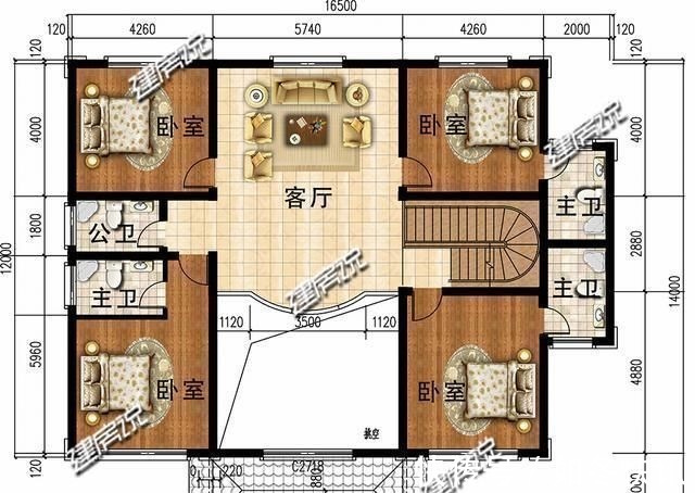 小天地|精致典雅的二层新中式别墅,不仅住的舒服,家庭也很幸福