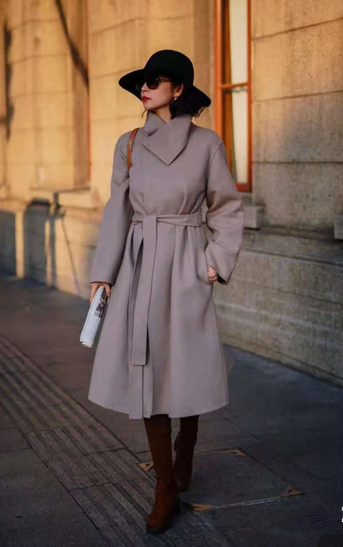 开玩笑|大衣标配的腰带是摆设吗?别开玩笑了,是你不会用而已