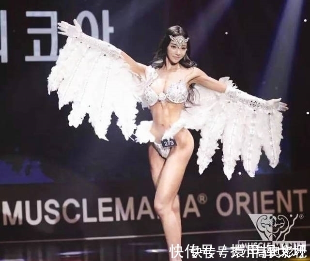 健美模特|韩国新晋健美模特,长相甜美,好一个肌肉芭比