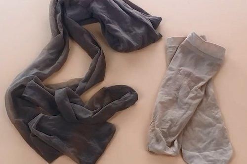 毛巾|穿旧的长丝袜别扔了,里面塞一条毛巾放在床上,作用真的太棒了