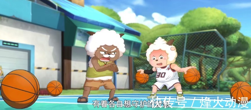 篮球|《喜羊羊与灰太狼》羊羊版,教练,我要打篮球!致敬多部经典漫画
