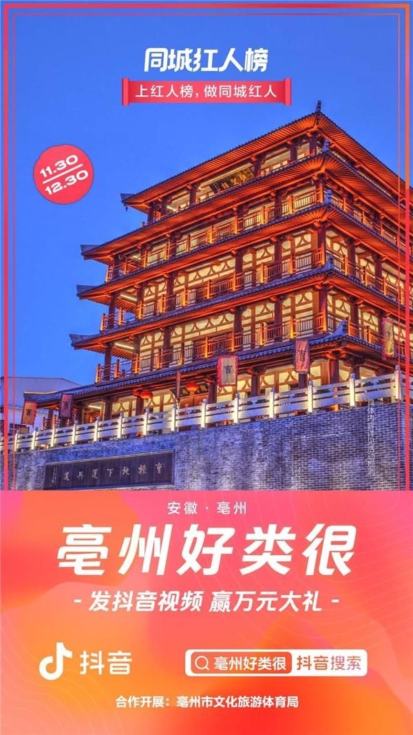  大奖|我市开展“#亳州好类很 发抖音短视频 赢万元大奖＂活动