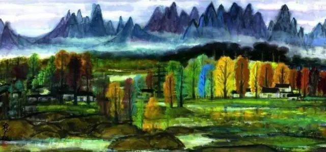 画幅$这两位大师笔下的秋色,梦幻迷离,思念无限