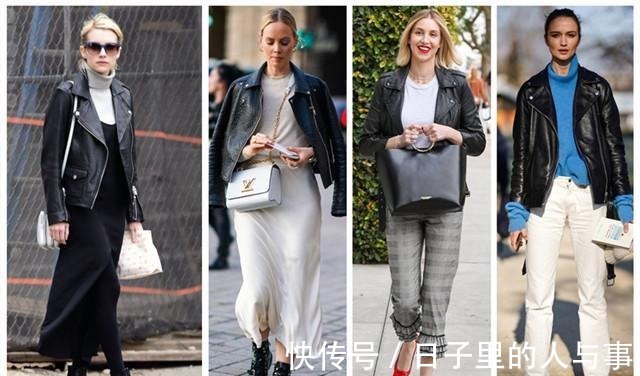 高跟鞋 机车夹克不仅可盐，还能穿出女人味，5种搭配思路让你美出高度！
