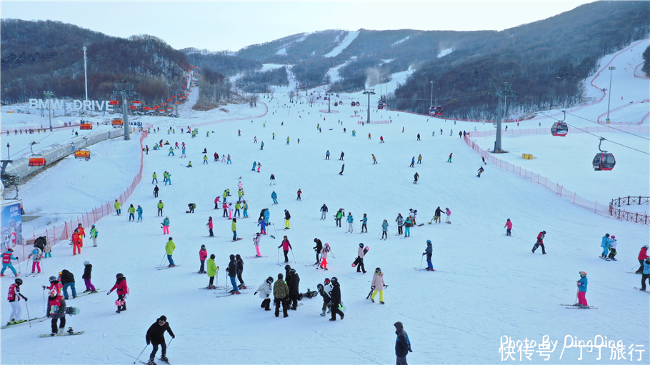 滑雪者|吉林松花湖云端之上滑雪，随意驰骋，似隐似现恍若仙境一般