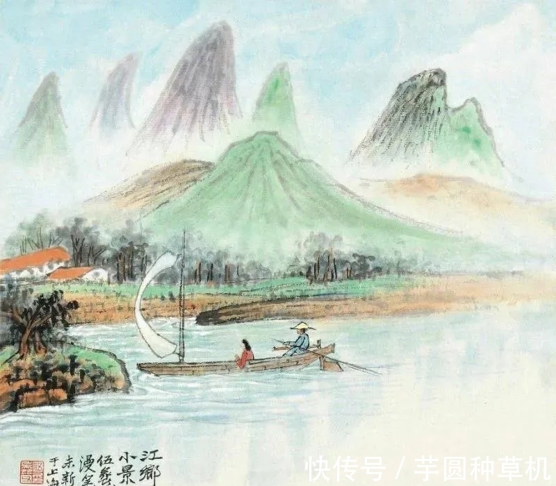 山水画@清润古朴|伍蠡甫山水画