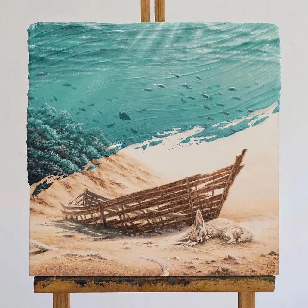 自然动物!他用“脏颜料”,毁掉漂亮的风景画,知道原因的人都沉默了