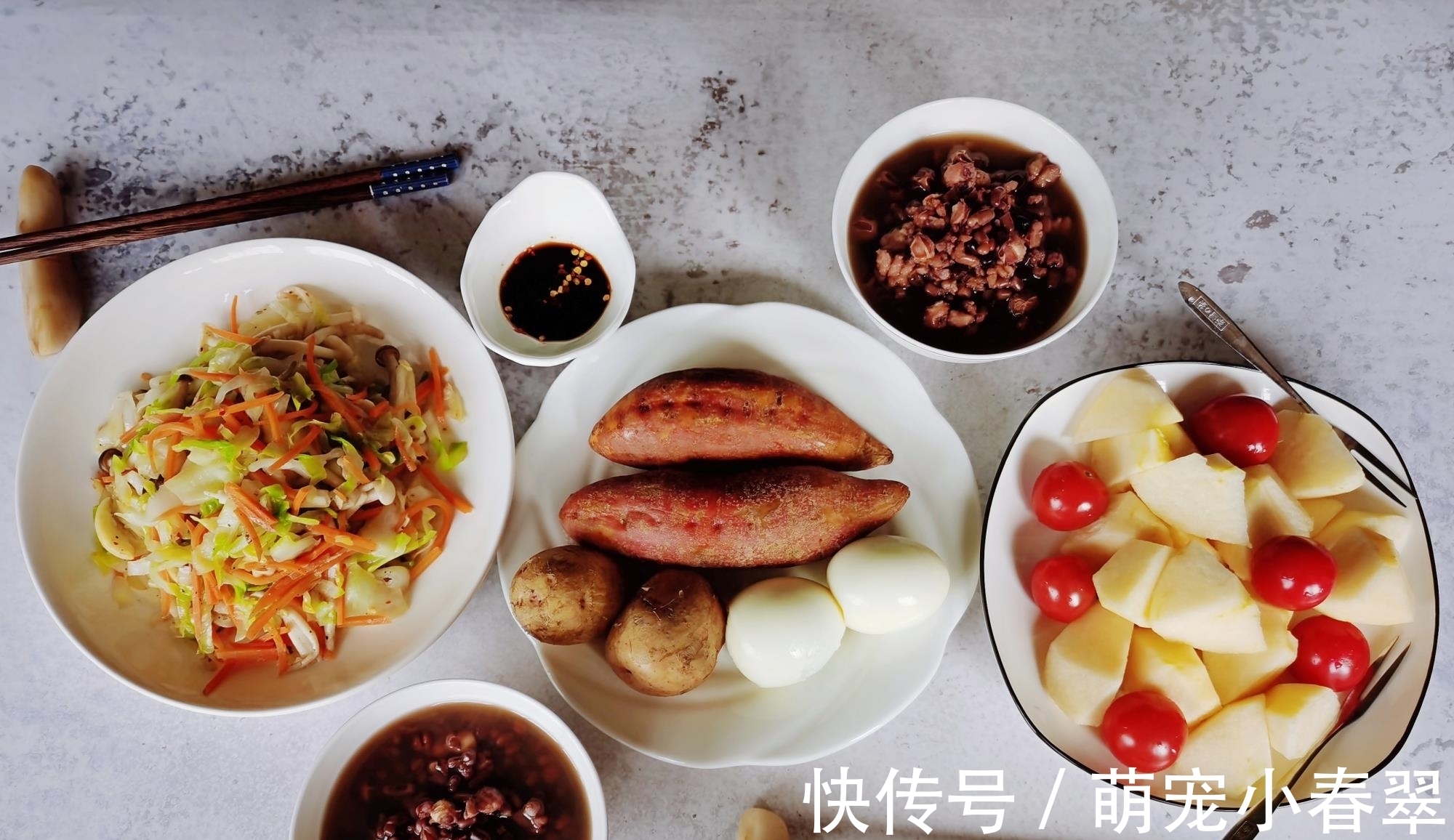 圆白菜叶|50岁阿姨家的6天早餐,杂粮粗粮换着吃,有儿时的乡村味温暖可口