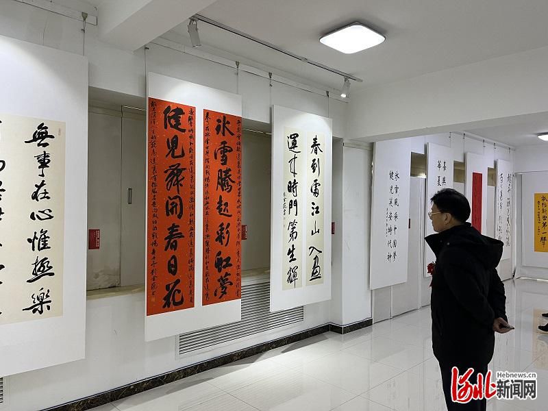 石家庄$“第四届太行之春楹联书法作品展”在河北石家庄开幕