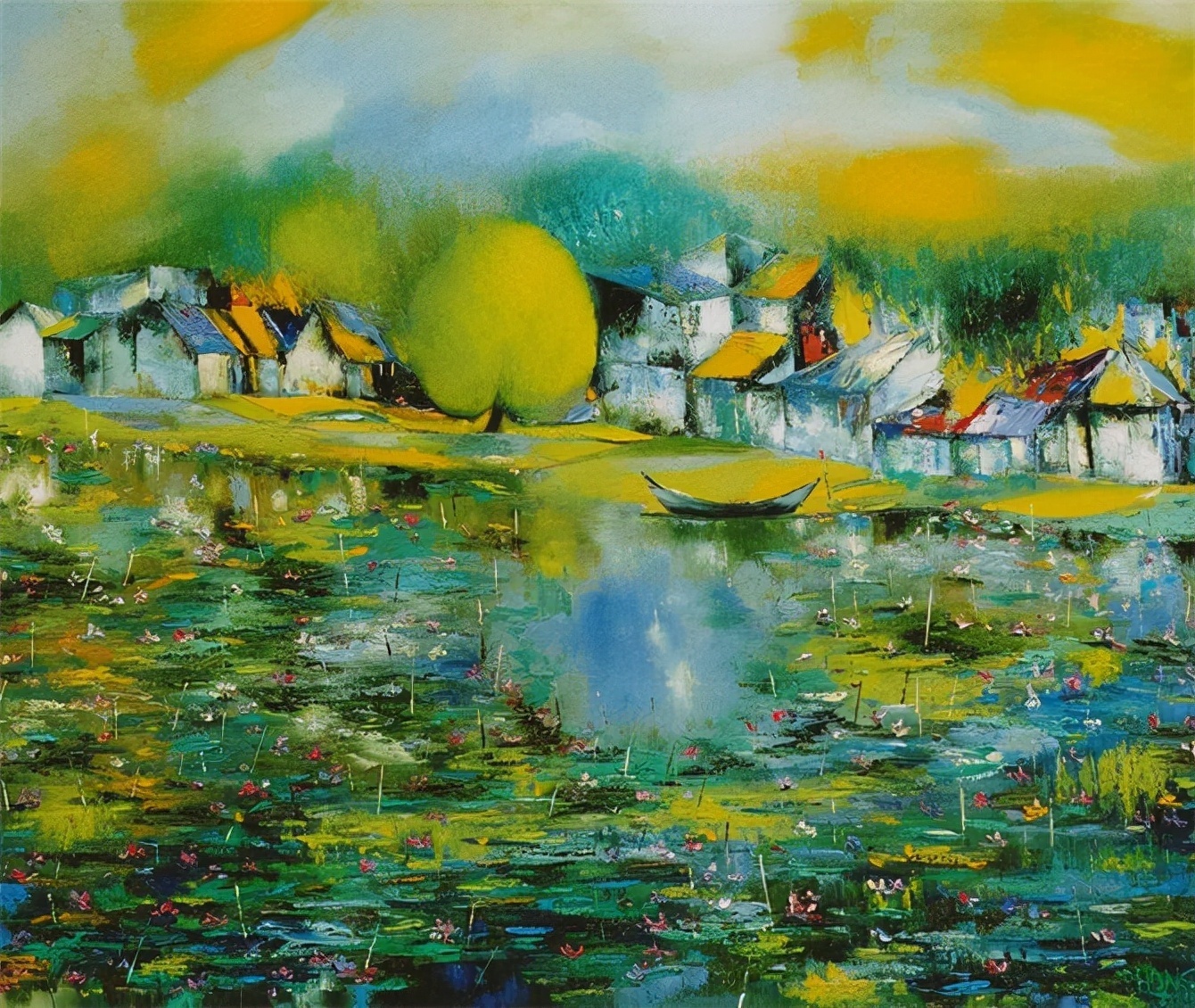 美术学院@越南画家Dao Hai Phong色彩艳丽的绘画作品