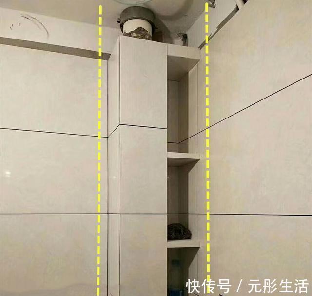 水管|卫生间砌墙包了2根下水管，隔音降噪，顺便砌个壁龛给湿区收纳