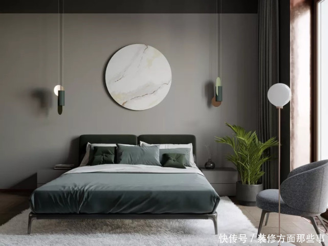 开阔性|120平做二居室客厅居然敢用姜黄色、草绿色家具,但是还挺好看