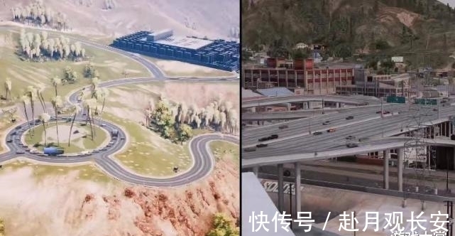 2077|《GTA5》VS《2077》这远景！一眼就能看出来差距，R星太神了！