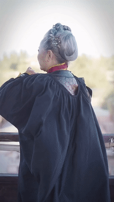 刘维秀$这位77岁的奶奶,穿上汉服也太惊艳了