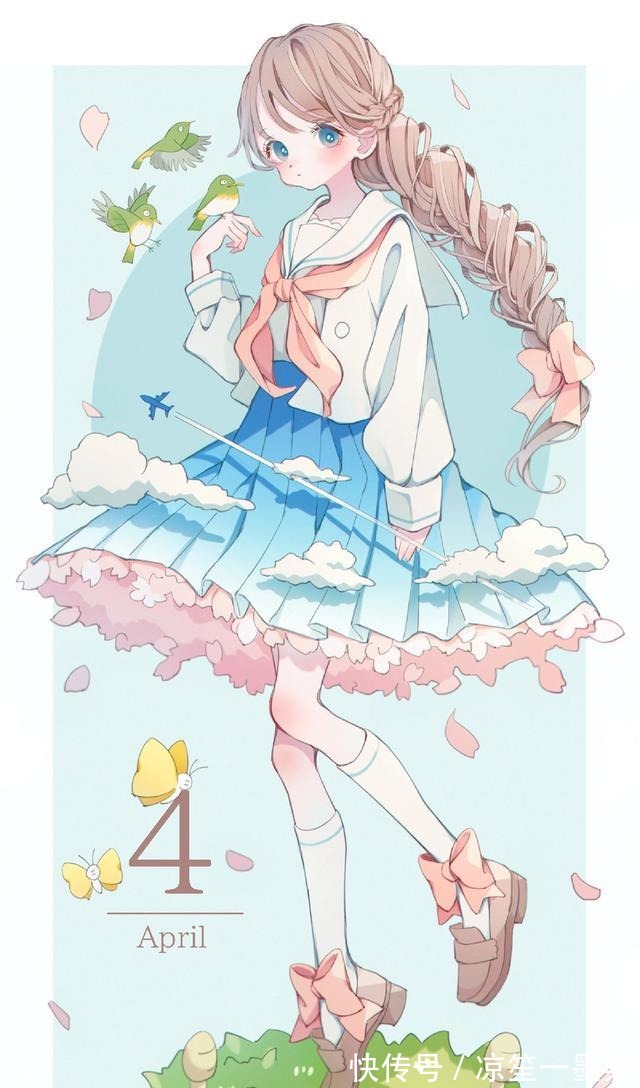 日本画师绘制“12月拟人”,9月是萌兔美少女,4月一眼惊艳!