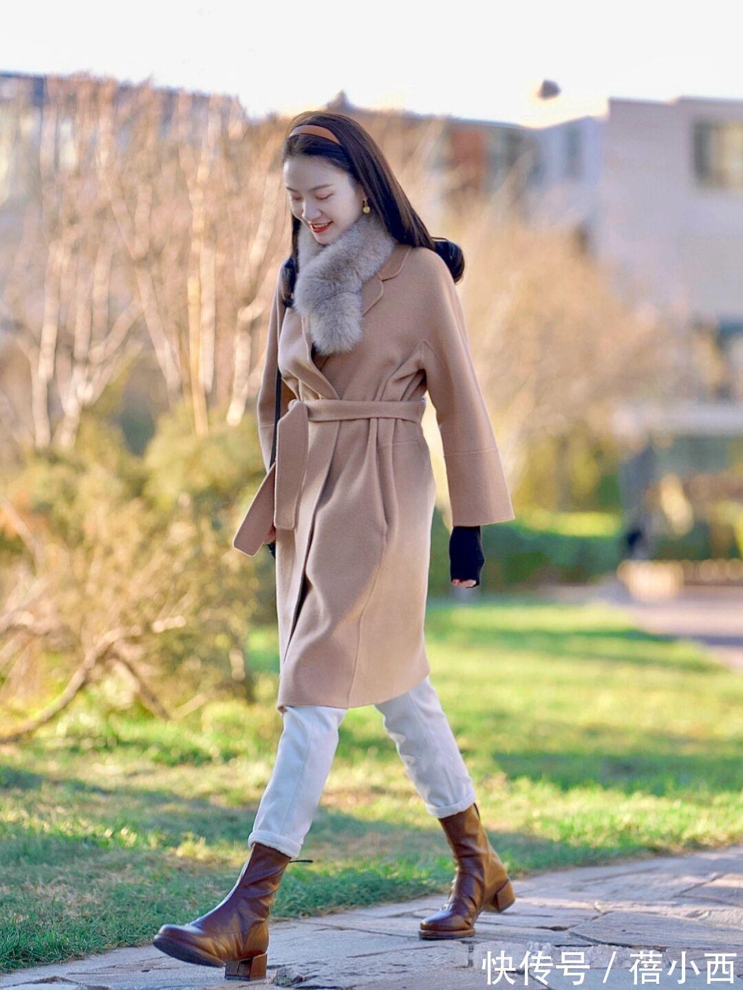 大衣|奔三奔四的女人一定要精致!冬季多穿“大地色大衣”,气质大加分