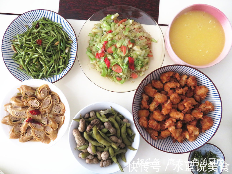 闺蜜带孩子来吃饭，我半小时做了5菜1汤，孩子说明天还来！