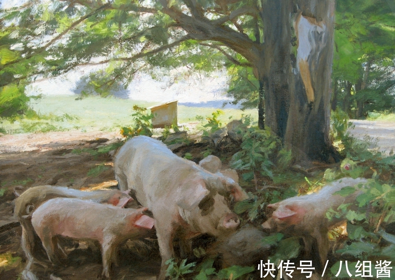 艺术#如此佳作,怎能一个“美”字能够概括——休斯的户外风景画艺术