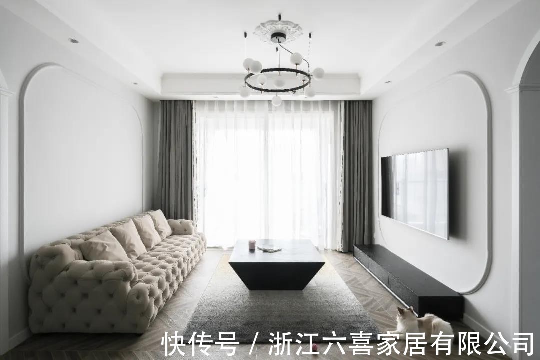 阳台|85平混搭风极简风设计,极致利用每一寸空间