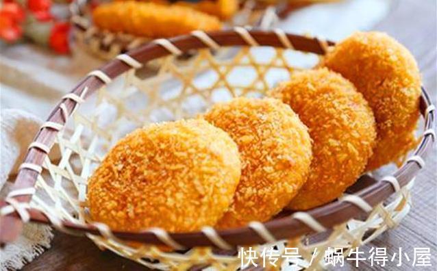 南瓜饼|做南瓜饼,巧用一招,出锅后外酥里糯不粘牙,比只放糯米粉好吃