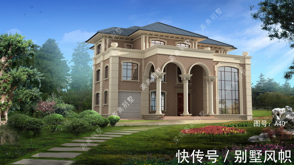 别墅|这款简欧别墅设计，建一栋来居住，看四季的好风景。